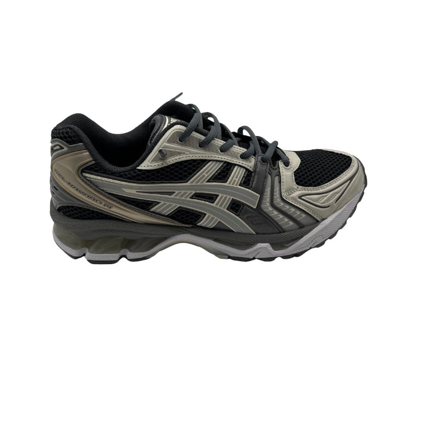 Asics gel kayano 14 obsidian grey.