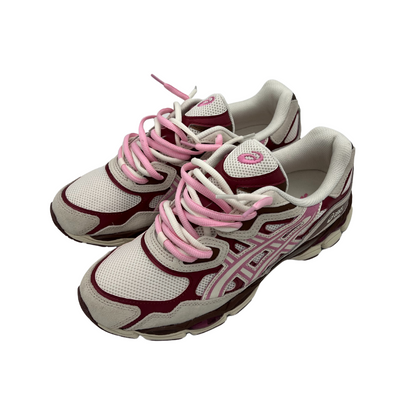 Asics gel nyc cream sweet pink double laced.